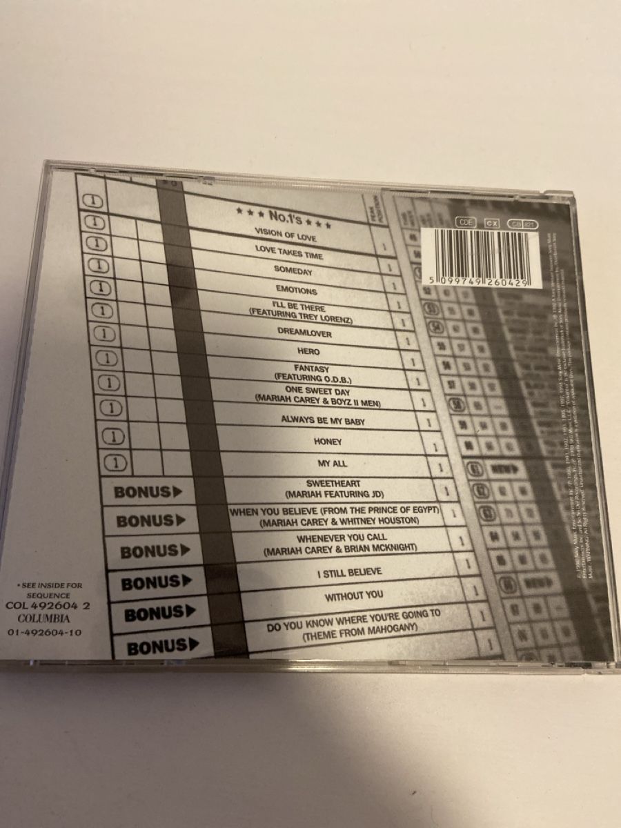 CD: Mariah Carey - #1's (CD, Compilation) gebraucht – Usato da Gossau SG venduto da shnizzle 1