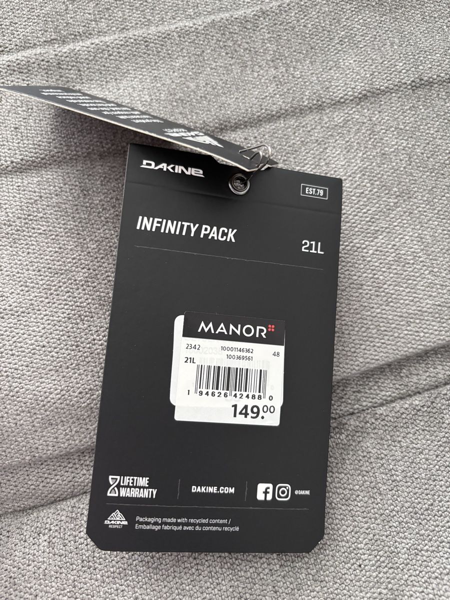 Dakine Zaini: Dakine Infinity Pack Rucksack 21L Grau - neuwertig – Nuovo (secondo la descrizione) da Kiesen venduto da Rrachelita 7