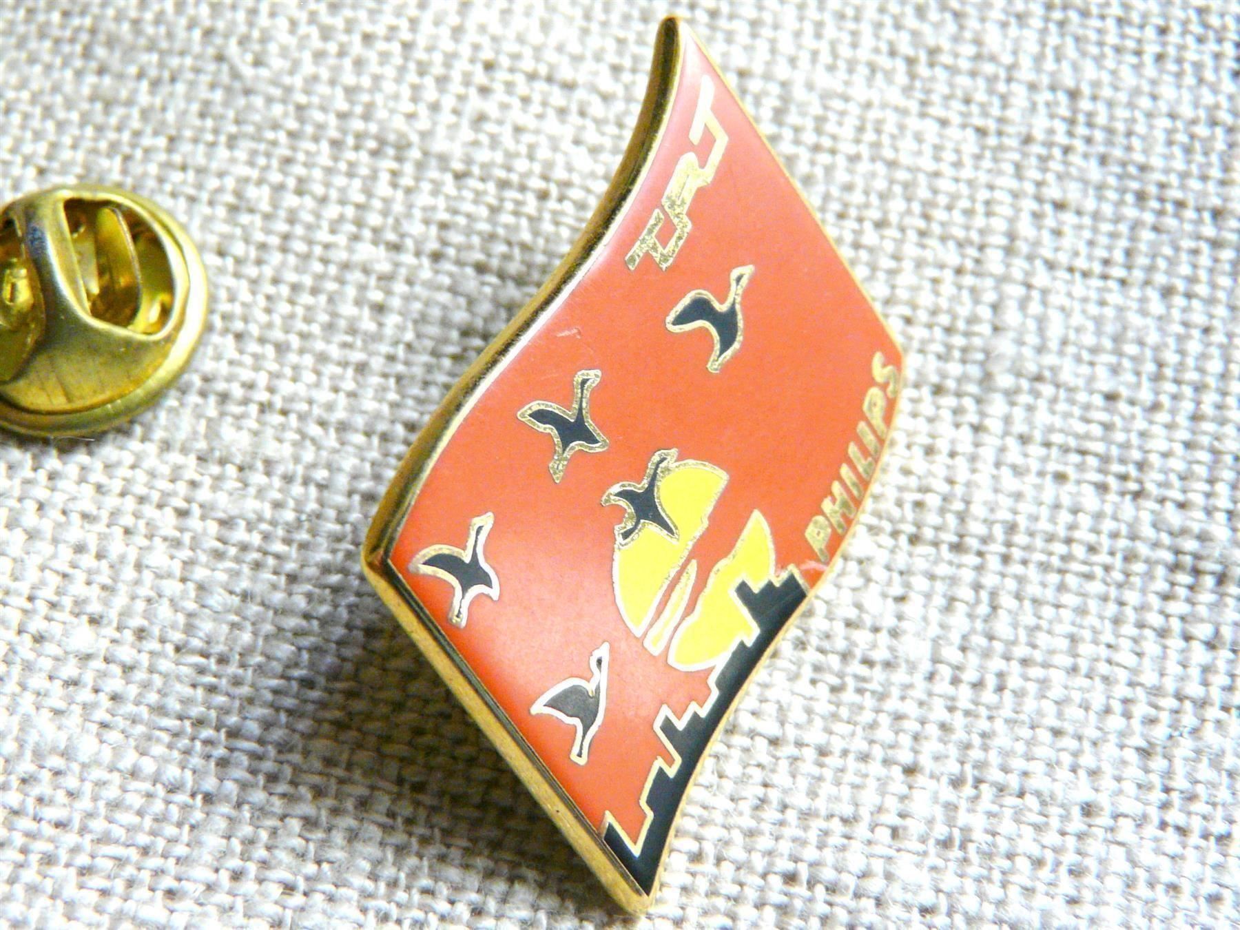 Placchette & Badge: • TRT Philips telecoms sunset  Versand möglich     pin M5.39 – Usato da Pully venduto da websurfer1 5