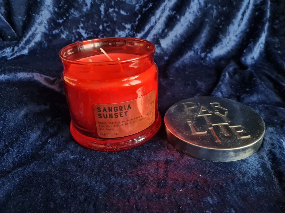 PartyLite lot de 3-docht- duftwachsglas «mûre