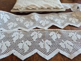 Vintage Baumwolle  Spitze, ca. 7,5  Meter, Deko!