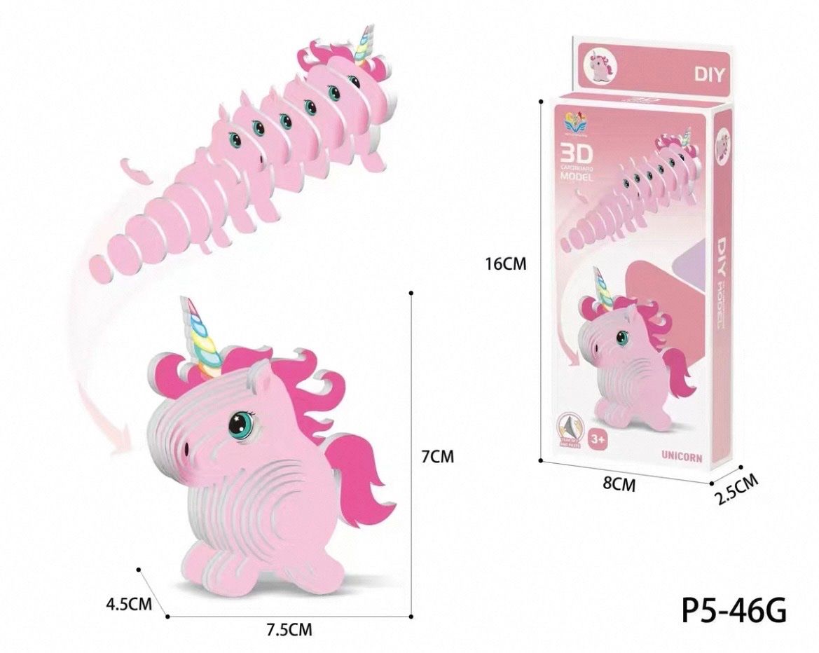 Puzzle: 3D Puzzle Einhorn Neu – Nuovo e nell'imballaggio originale da Rotkreuz venduto da handgeschenke.ch