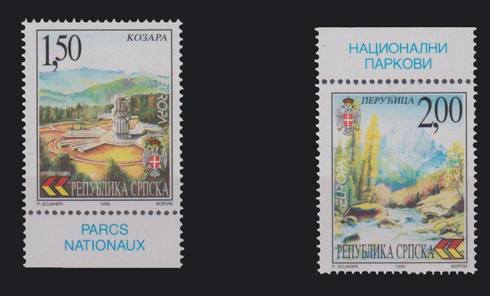 Tutti i francobolli: Bosnie-Herzégovine 1999 – Nuovo e nell'imballaggio originale da Crans-Montana venduto da kira56