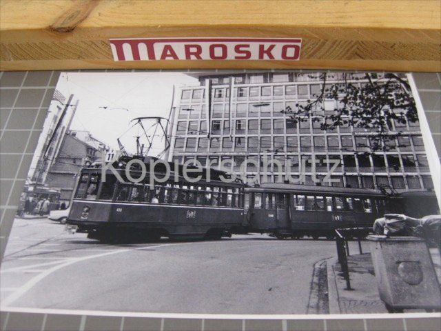 Cartoline postali: Echtfoto: Tram Basel, ca 1970, Basler Strassenbahn BStB BVB, – Usato da Malters venduto da Marosko