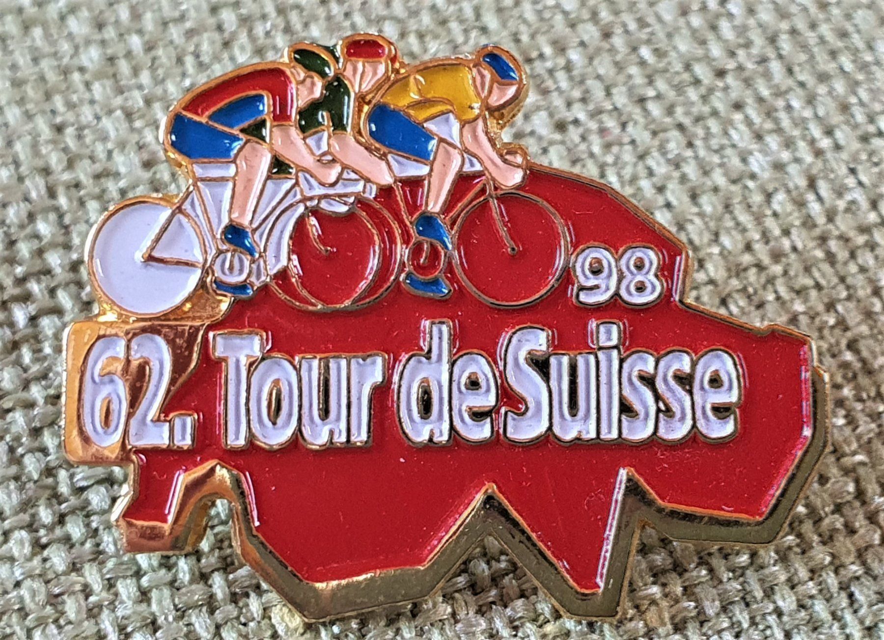Plaketten & Abzeichen: C100 - Pin Schweiz - Tour de Suisse 98 – Gebraucht aus Reinach BL von Boston-Verkauf