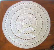 Tischdecke Häkeldecke, Handarbeit, Durchmesser 57 cm