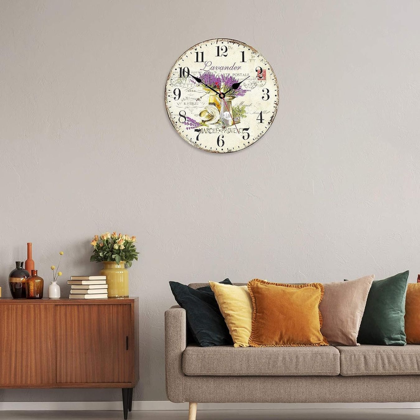 Orologi da terra & Orologi da parete: Lavendel Wanduhr, 34 cm – Nuovo e nell'imballaggio originale da Nuglar venduto da SaleRitter 6