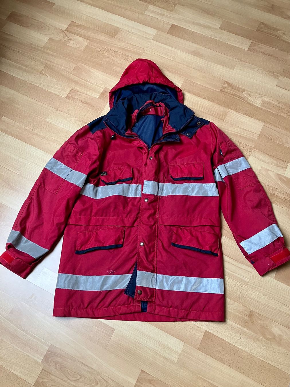 Jacken: Warn Schutz Jacke Arbeitsjacke rot – Gebraucht aus Bettwiesen von Zustand57 1