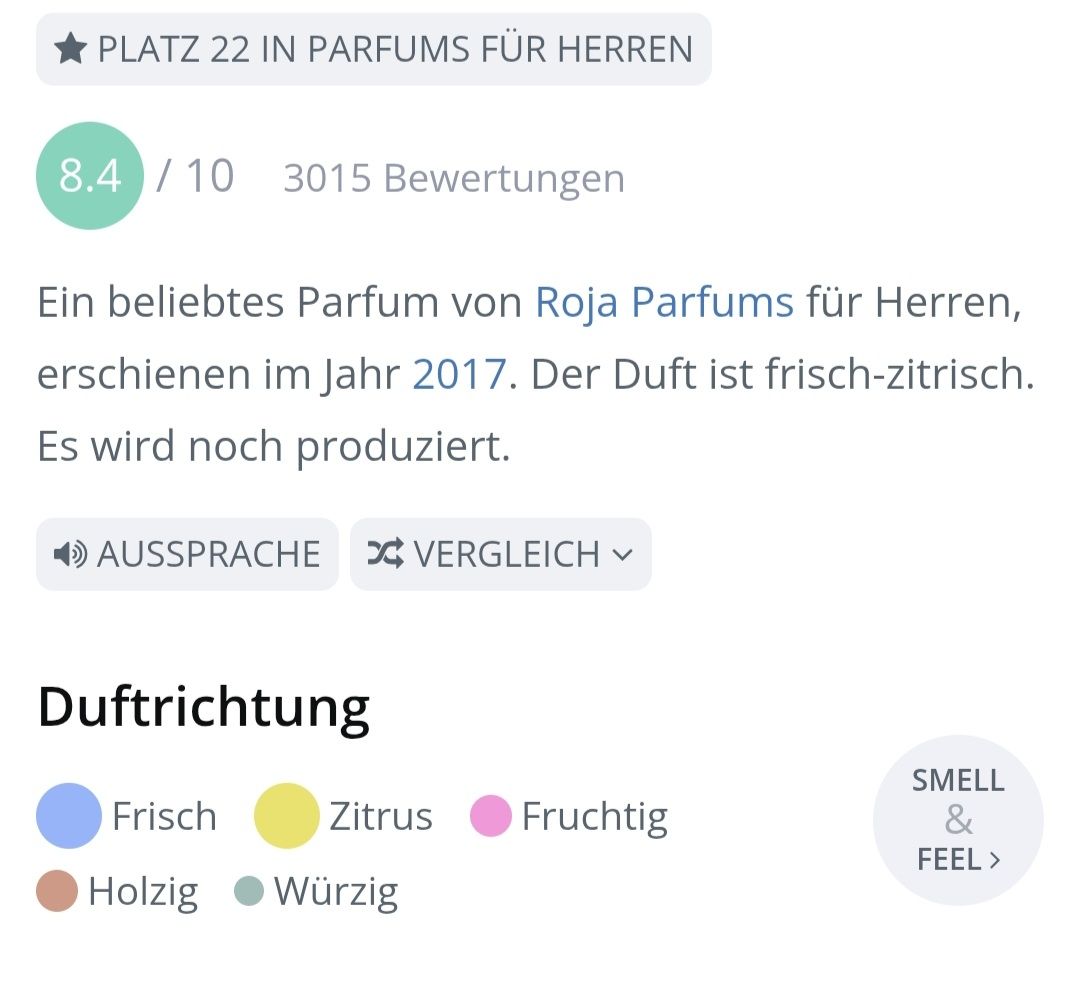 Roja Parfum & Eau de Toilette: 2 ml ELYSIUM POUR HOMME EDP ROJA ABFÜLLUNG – Neu (gemäss Beschreibung) aus St. Gallen von CaliSunshine 3