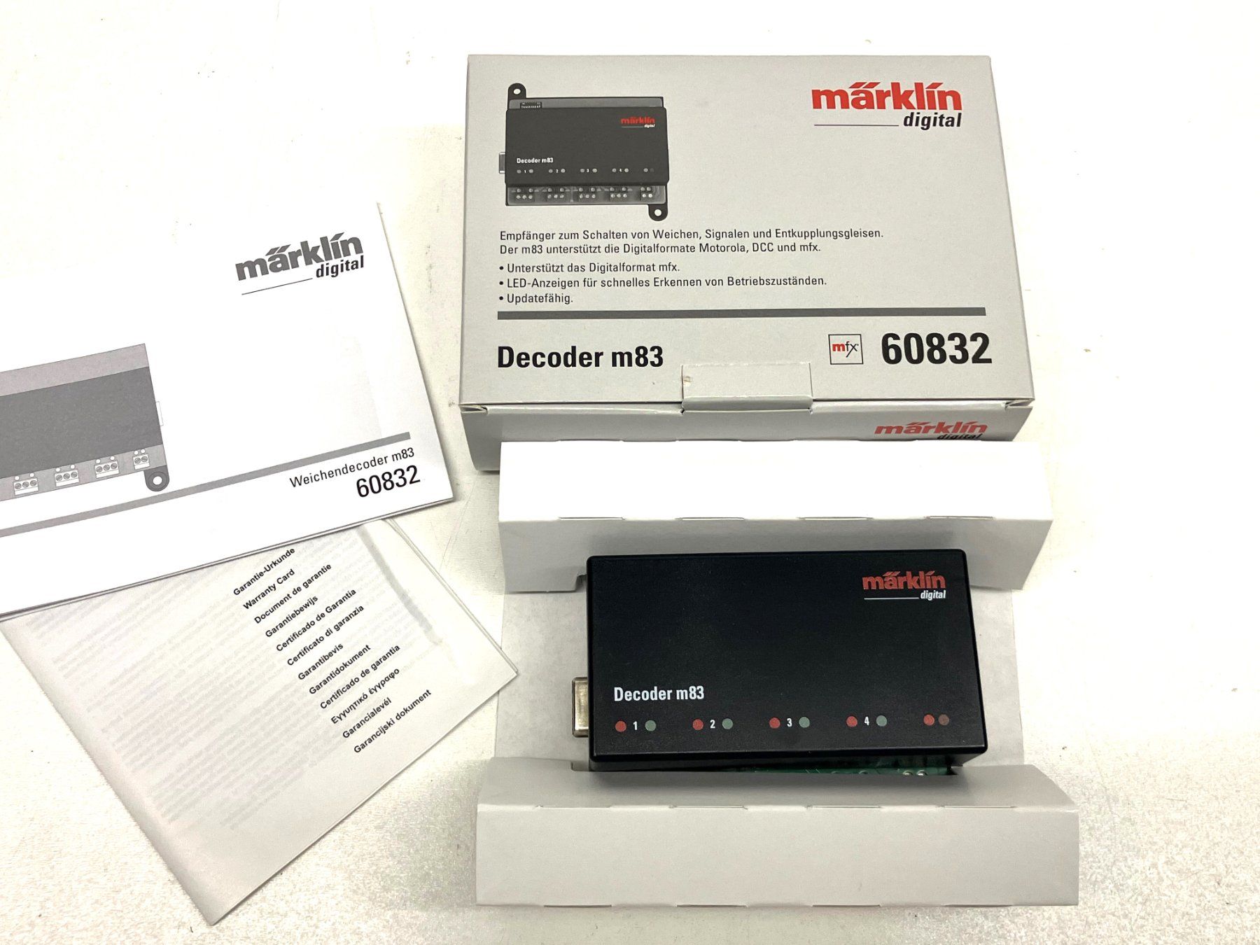 Märklin Modelleisenbahnen: märklin 60832 digital mfx: Decoder m83 Empfänger* – Neu (gemäss Beschreibung) aus Thun von