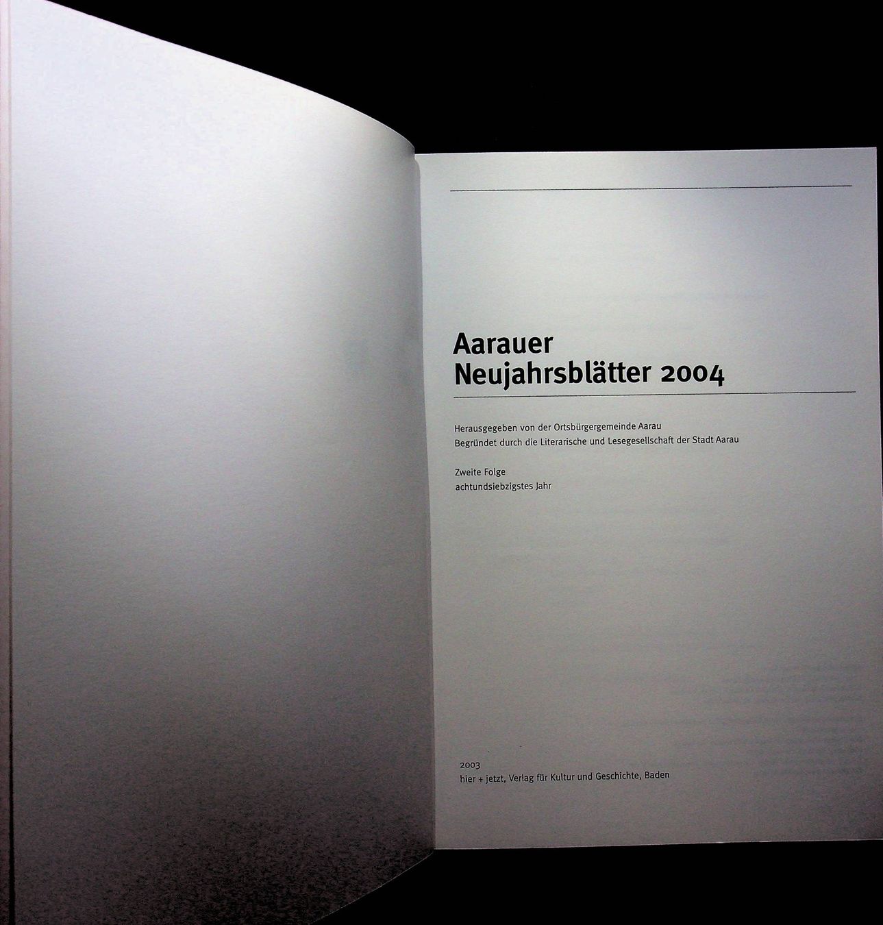 Bücher: Aarauer Neujahrsblätter 2004 – Gebraucht aus Reitnau von Zaomir 2