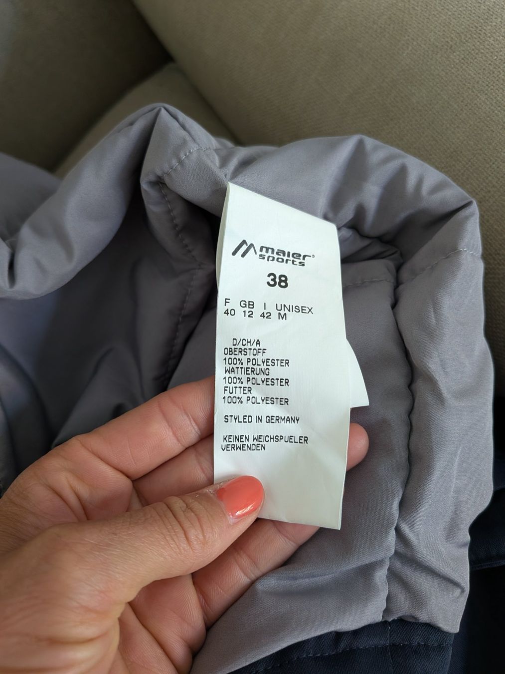 Cappotti: Maier Sports Parka Grösse 38 – Nuovo (secondo la descrizione) da Eschenbach SG venduto da SanFranciscoCalifornia 6