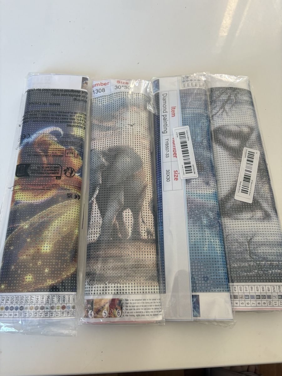 Bastelsets: Lot de 4 Diamond painting – Neu und originalverpackt aus Lucens von ali_xcm8 3