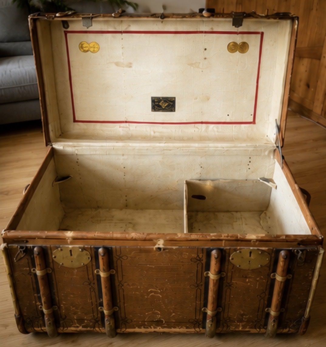 Valigie: Original Mädler Überseekoffer um 1900 – Usato da Kaiserstuhl AG venduto da Blumenbergy 3