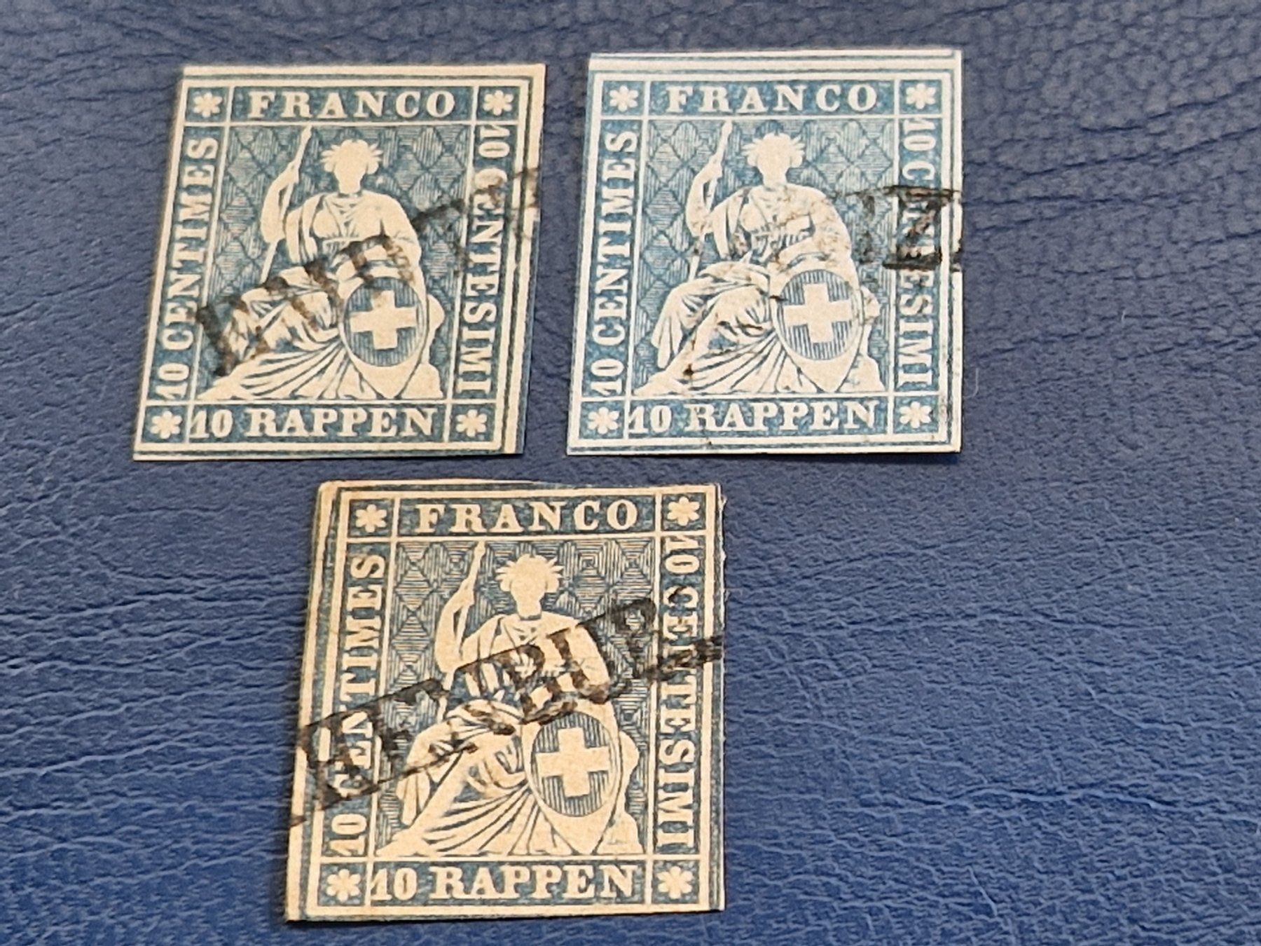 Tutti i francobolli: Strubel mit Stabsstempel, ab 1.- – Usato da Burgdorf venduto da Glossy01