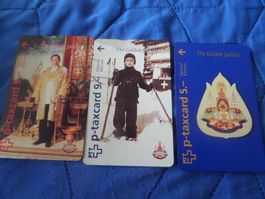 PTT Taxcard Set Golden Jubilee Special Edition 3 Stueck