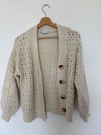 Strickjacke Zara Creme Grösse S guter Zustand