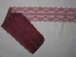 Spitzenband Polyamid dunkelrot 4cm breit