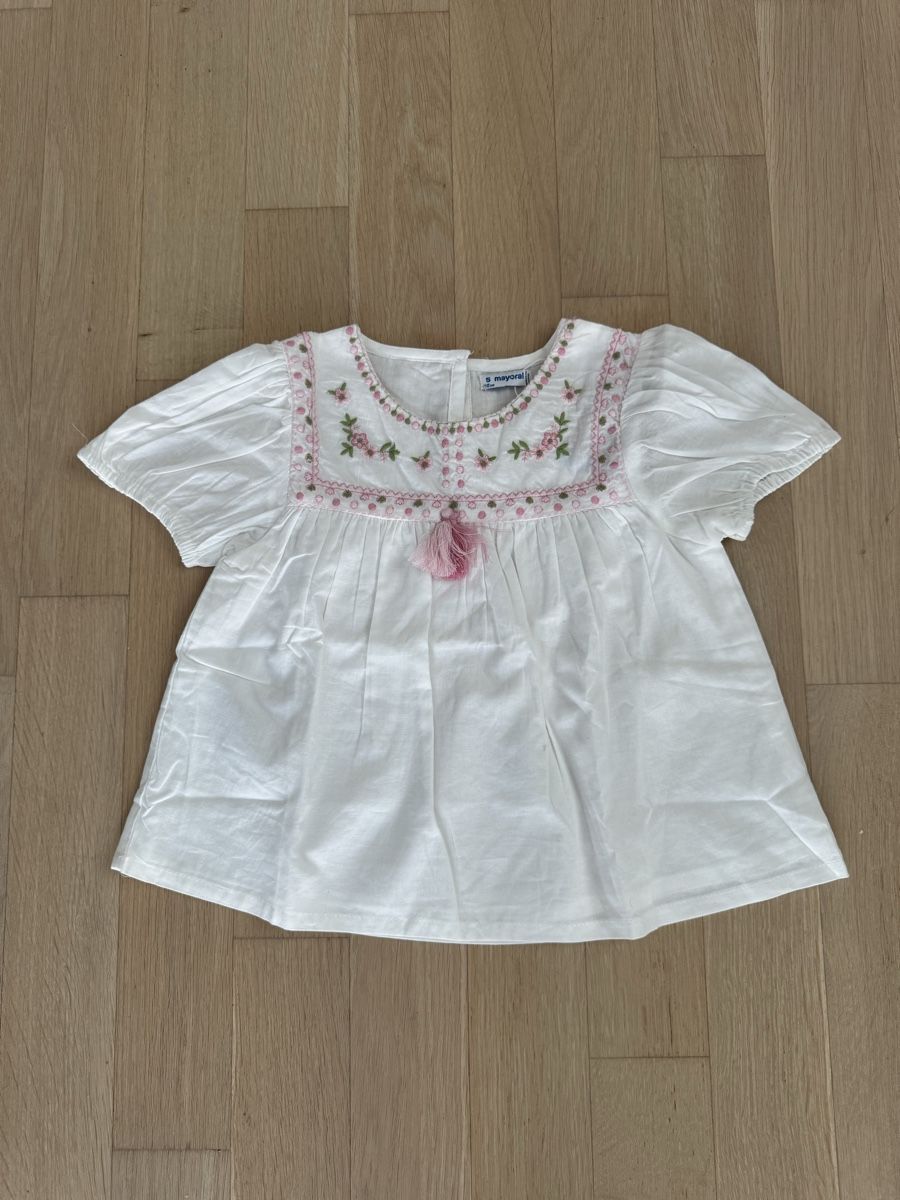 Mayoral Camicette, T-shirt & Top: Mayoral Bluse Grösse 110 – Nuovo e nell'imballaggio originale da Laufen venduto da AnnaBlunschi