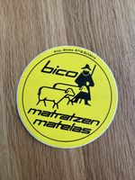 Vintage BICO Matratzen Aufkleber – Schweizer Werbung Retro