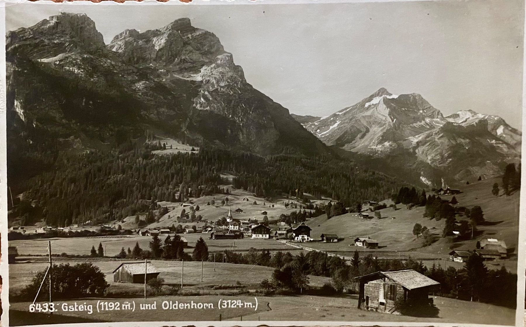 Cartoline postali: GSTEIG mit Oldenhorn - Simmental Berner Oberland – Usato da Root venduto da ENGLAND-TREASURES 1