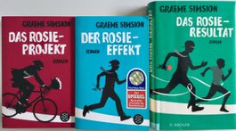 Bücher Rosie-Projekt + Rosie-Effekt + Rosie-Resultat.Simsion