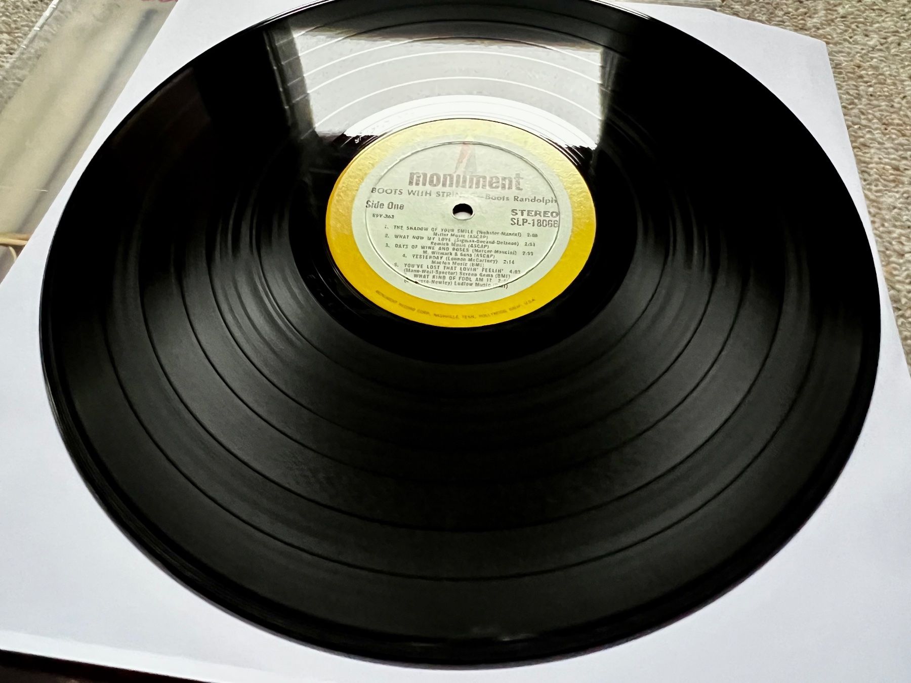 Schallplatten: Boots Randolph – Boots With Strings LP GEWASCHEN – Gebraucht aus Unterseen von vinylmore 1