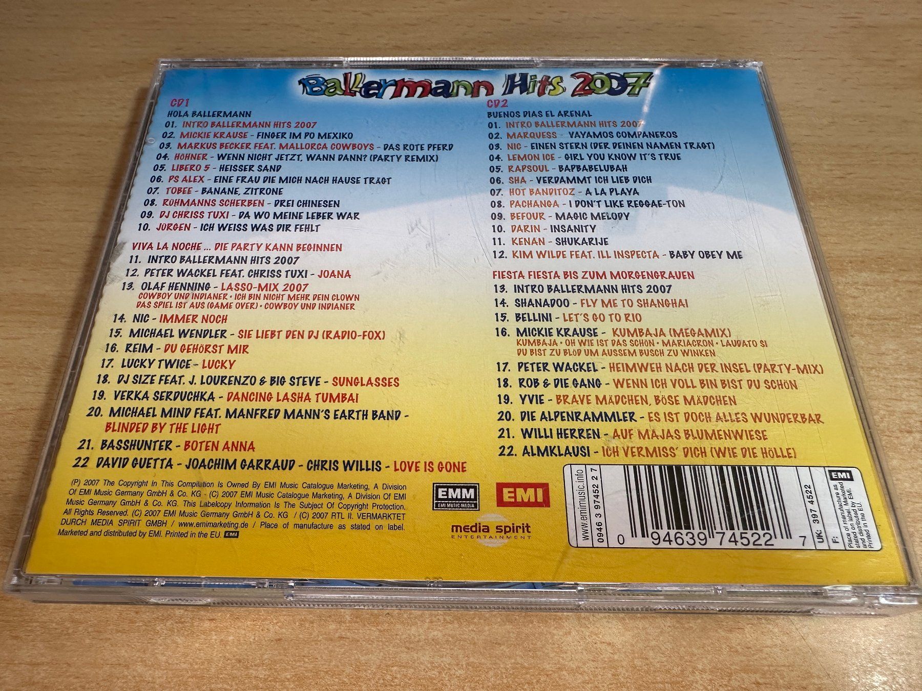 CD: H1 Various – Ballermann Hits 2007 - 2 CD – Usato da Rikon im Tösstal venduto da Alpenmutz 1