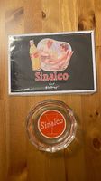 Orginal Vintage Sinalco Aschenbecher mit Werbeschild
