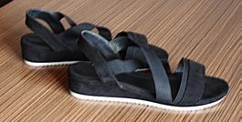 Sandale GRACELAND schwarz  Gr. 42