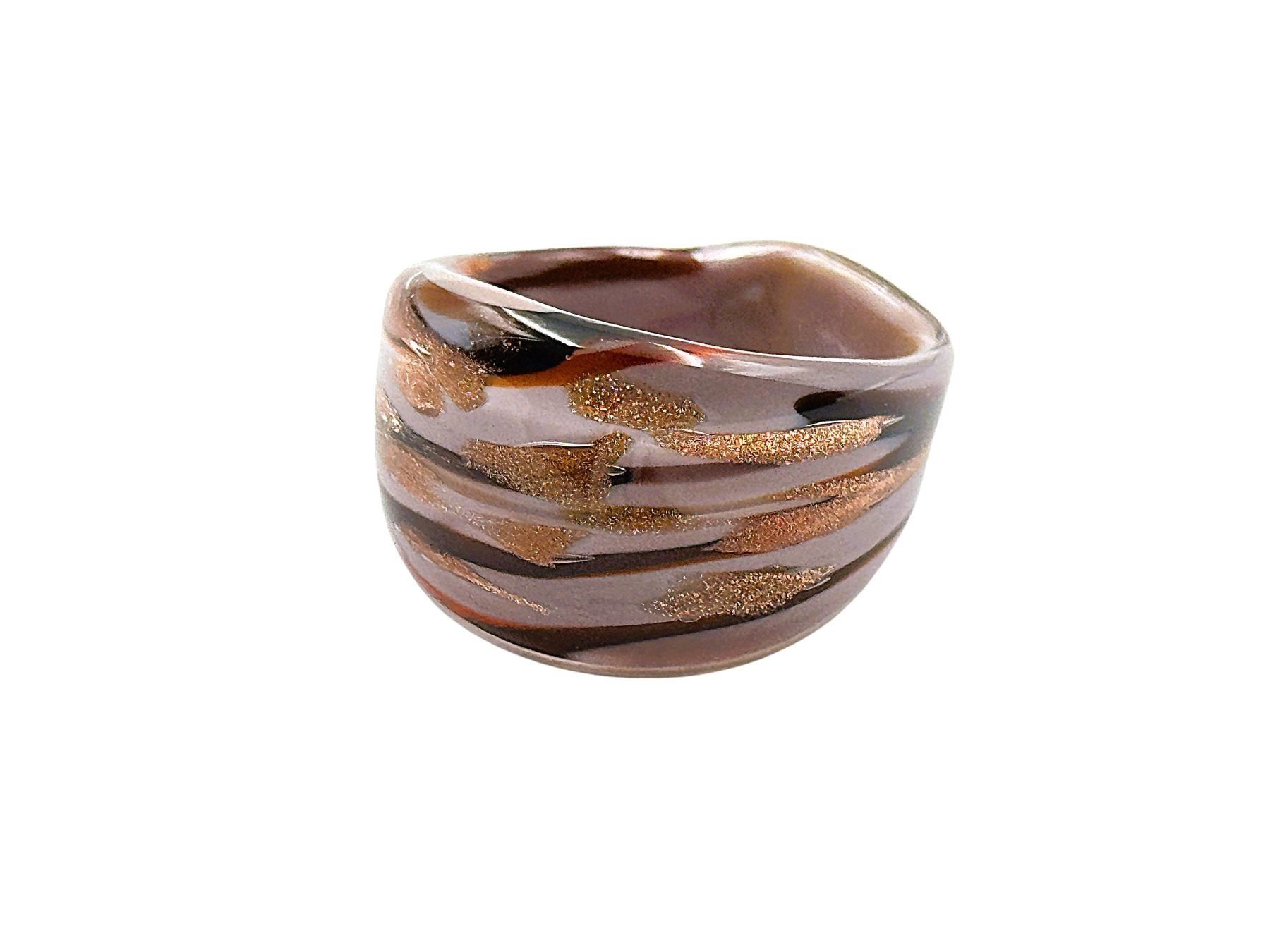 Murano Anelli: Ring Murano Glas G 56 Breite 15mm – Nuovo e nell'imballaggio originale da Oberkulm venduto da Murano-Schmuck 1