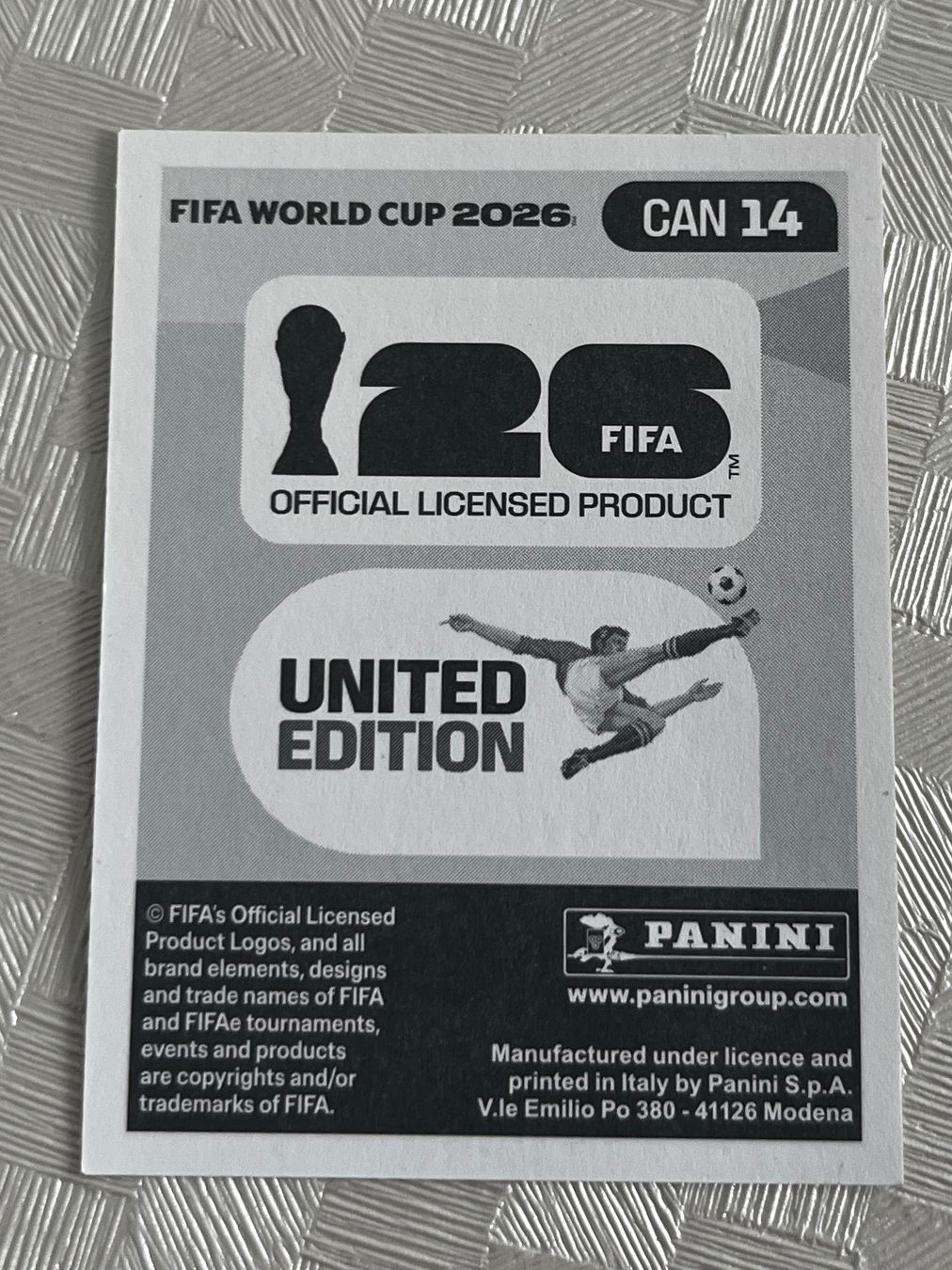 Panini Carte collezionabili: Panini Fifa Word Cup 2026 CAN 14 – Usato da Winterthur venduto da Numero1 1