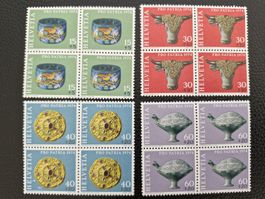 Pro Patria 1974, Viererblocks, Postfrisch, Schweiz, Top!