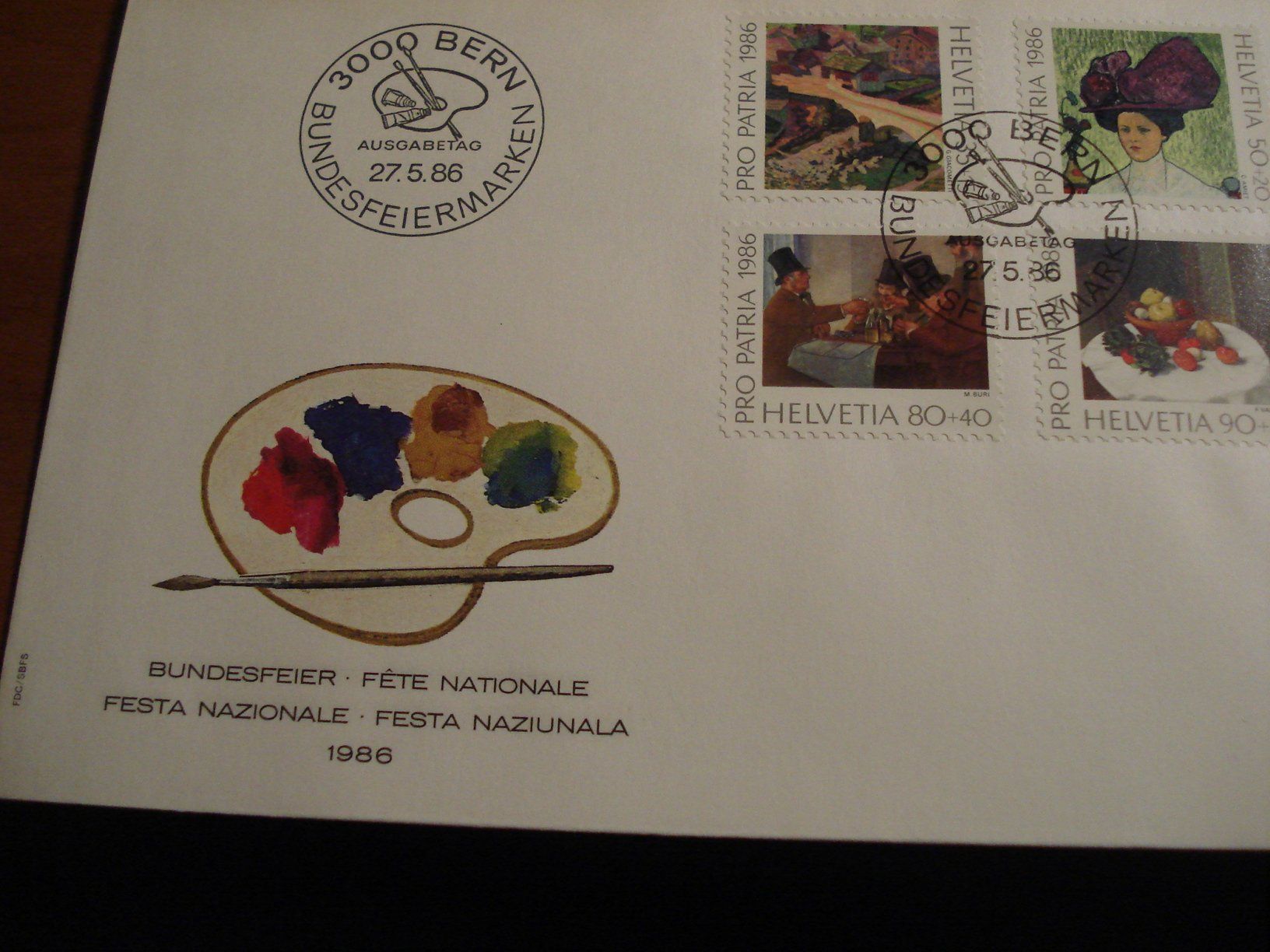 Tous les timbres: Pro Juventute 1986, FDC Satz + Briefe Einzel + 4erblock – D'occasion à Niederwil AG par morostahu