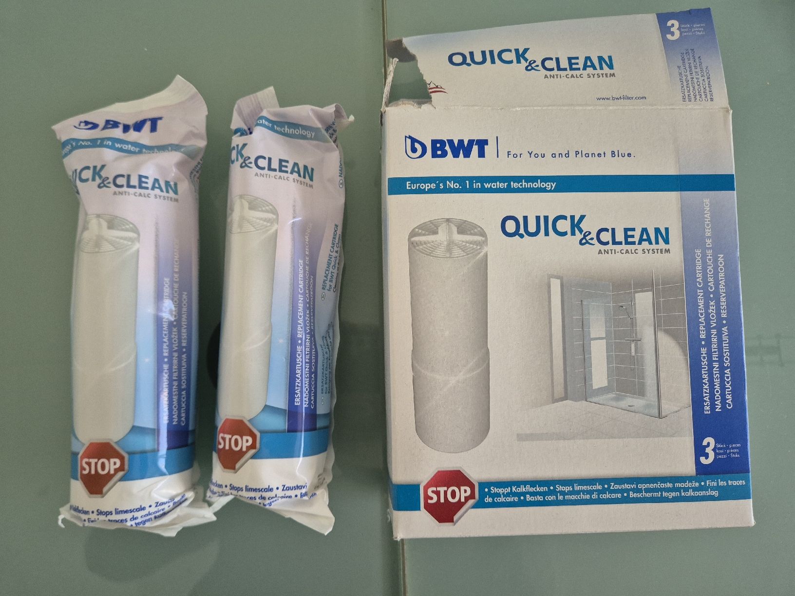 Sanitär: BWT Dusch-Wasserfilterkartuschen, 2 Stück – Neu und originalverpackt aus Winterthur von aka_8nnz