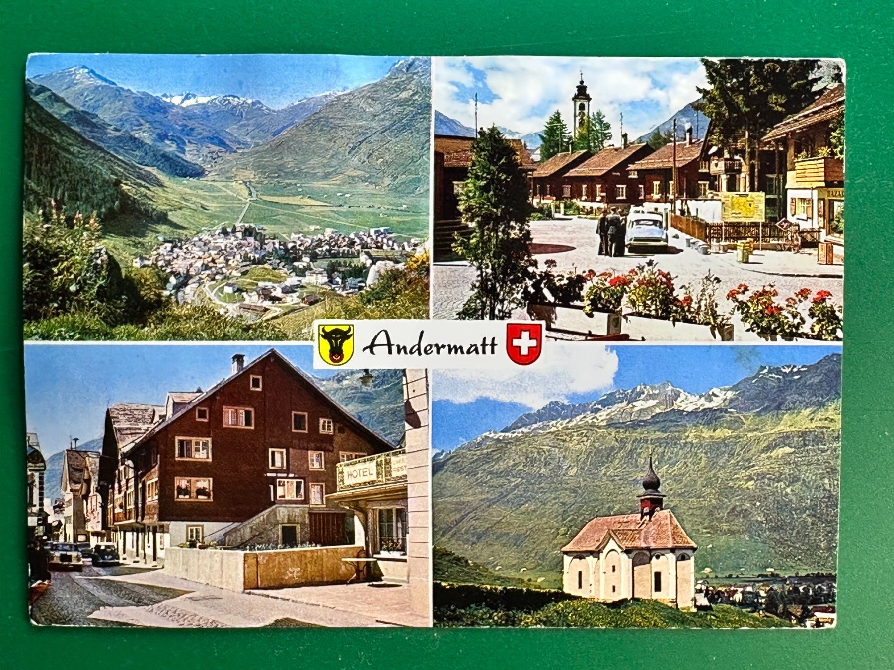 Cartoline postali: Andermatt - 4 Ansichten - belebt !!! – Usato da Steg VS venduto da danwer74