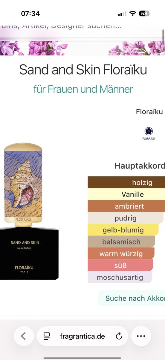 Profumi & Eau de Toilette: Sand and Skin Floraiku. , 2 ml – Usato da Sursee venduto da nst_czk2 2