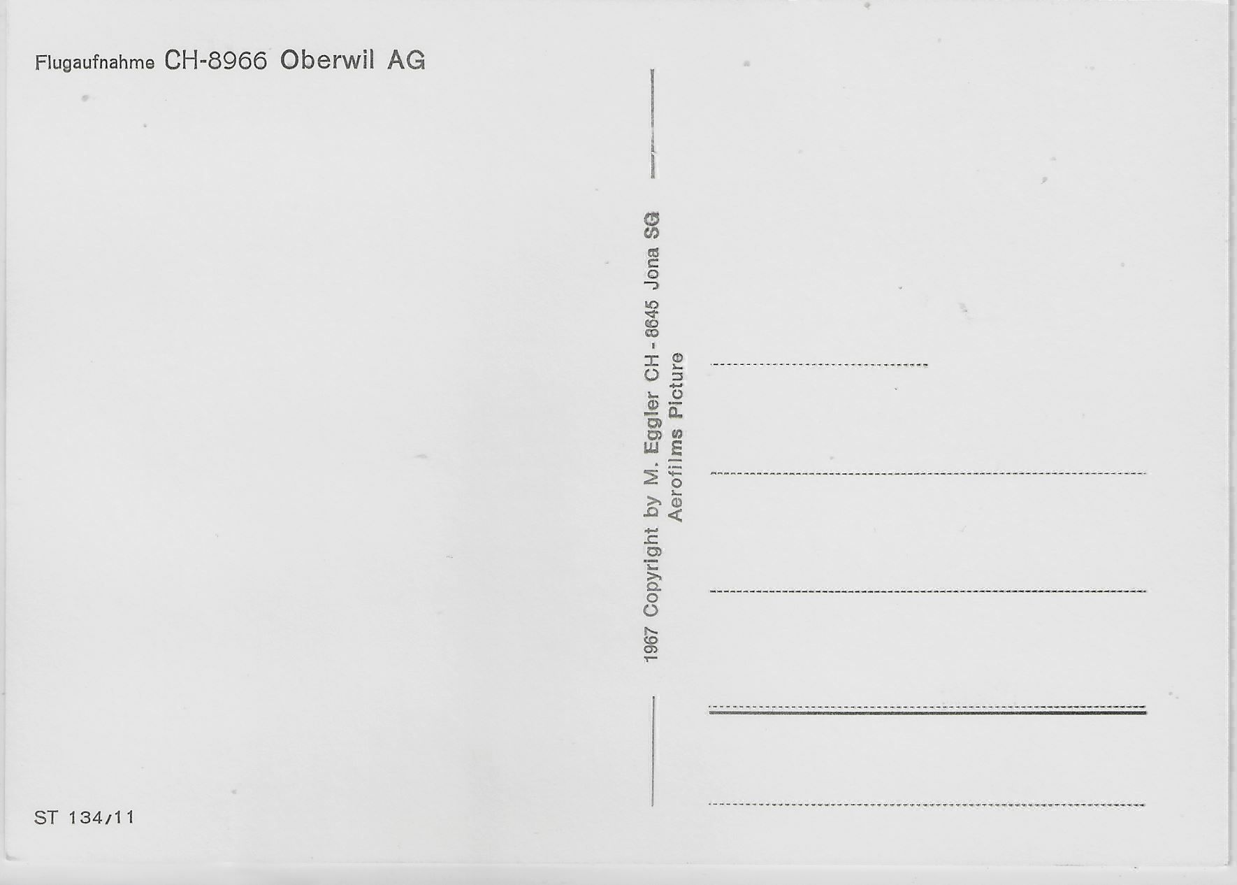 Cartoline postali: Flugaufnahme Oberwil AG – Antico da Ettingen venduto da Kartenplanet 1