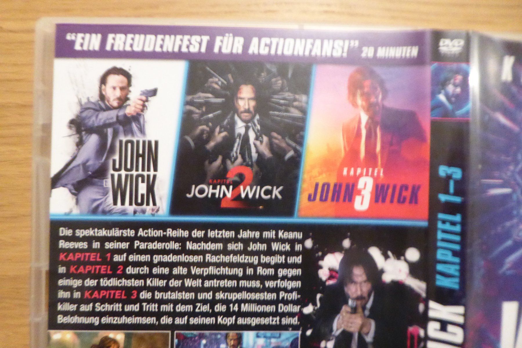 Alle DVDs: 3x DVD John Wick Trilogie – Gebraucht aus Allschwil von Summelsarium 1