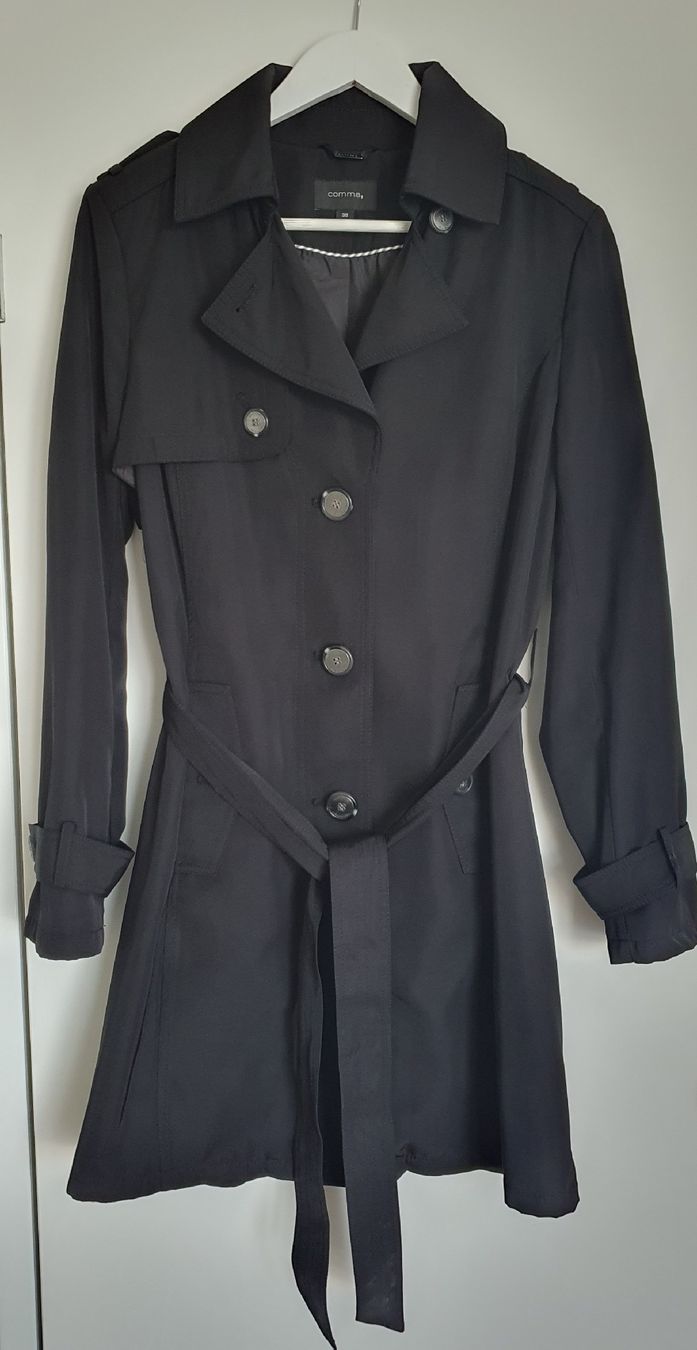 Comma Giacche: Comma Trenchcoat schwarz, Gr. 38 – Usato da Möriken AG venduto da Katze110 2
