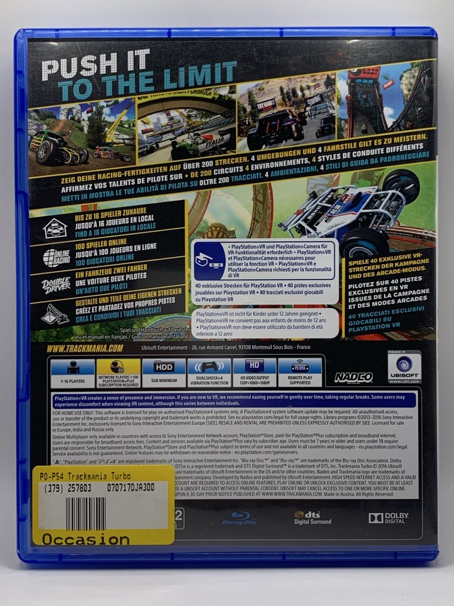 Sony Giochi: Trackmania Turbo - PS4 – Usato da Ostermundigen venduto da RG-Collector 1