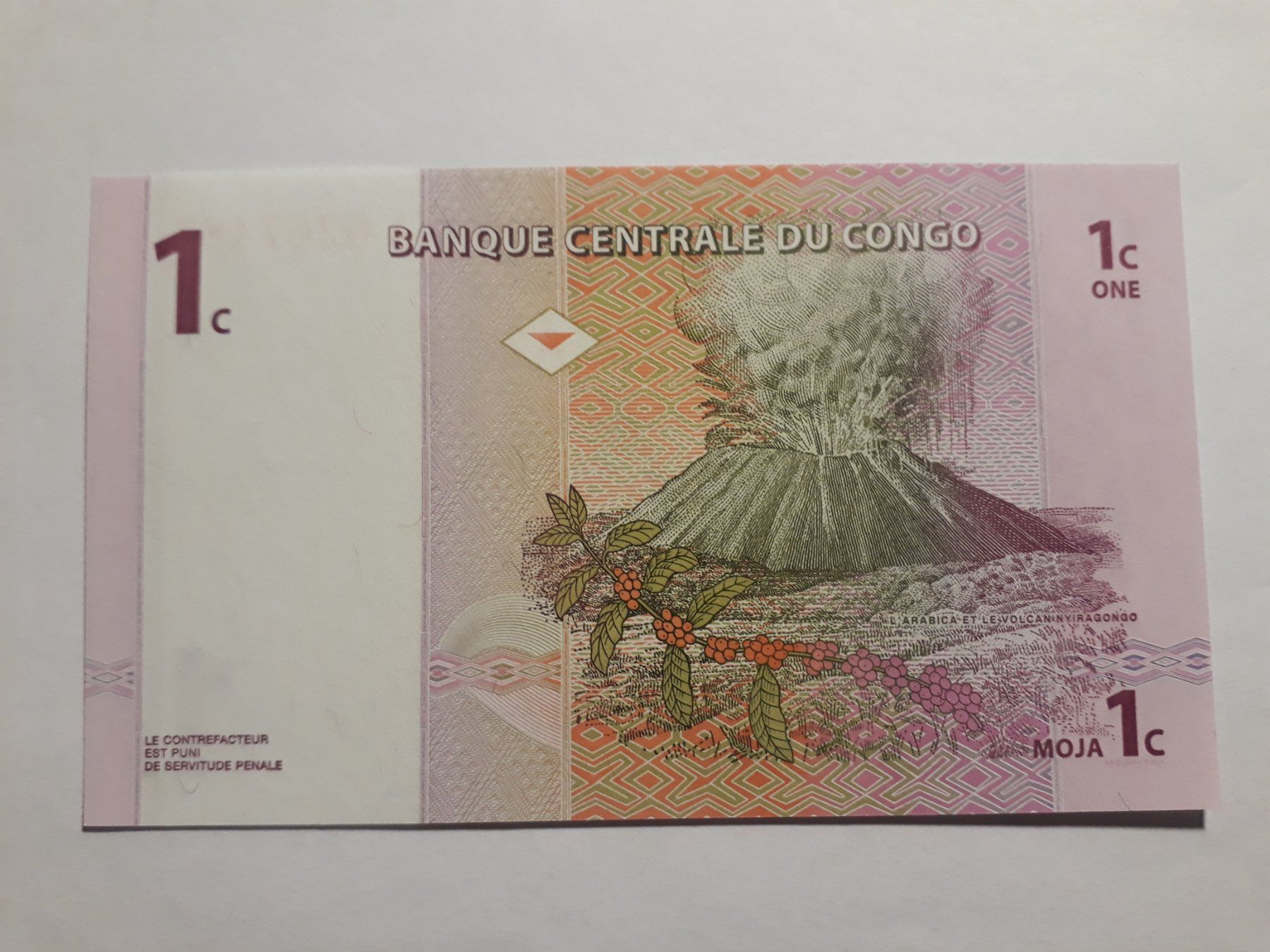 Banconote: KONGO - 1 Centime 1997 UNC (A6267487A) – Nuovo (secondo la descrizione) da Wichtrach venduto da LuckyLuke69 1