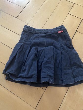 Denim Pleated Skirt H&M Good Condition
