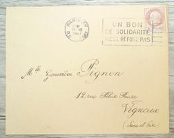 TR69 Enveloppe + Timbre France 1942