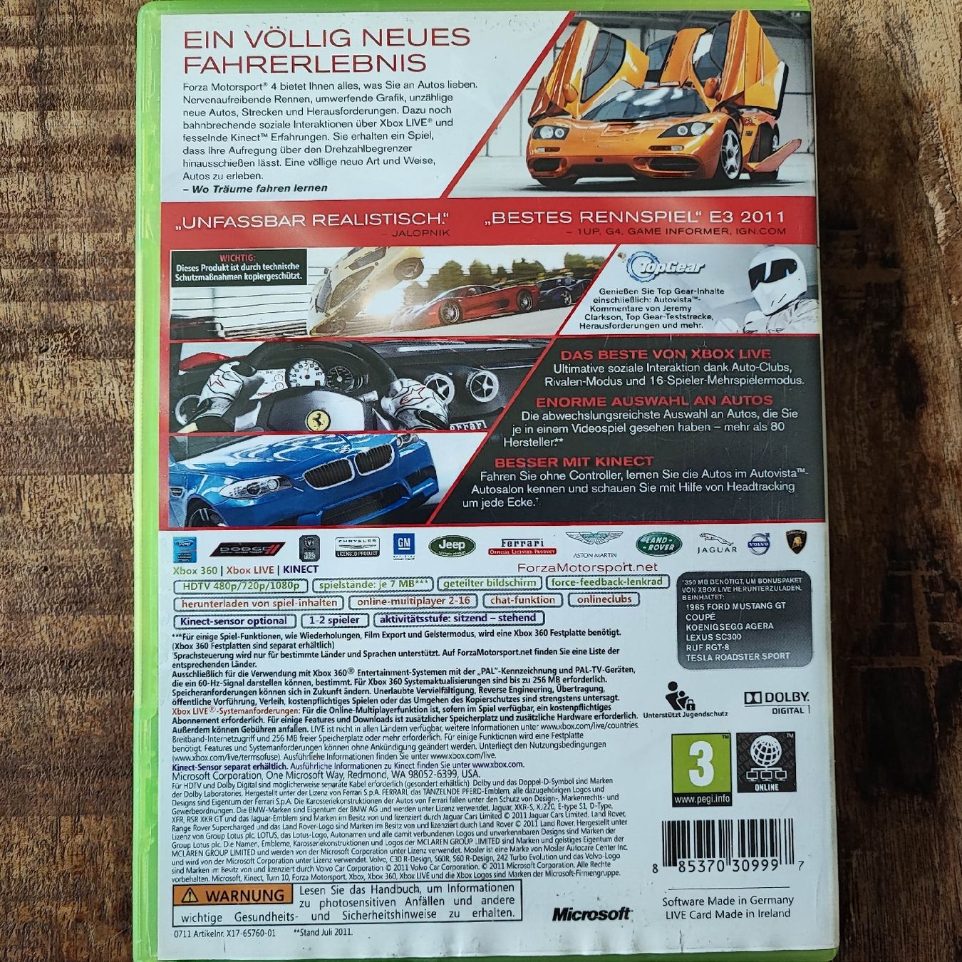 Microsoft Spiele: Xbox 360 - Forza Motorsport 4 – Gebraucht aus Dübendorf von kb86_MOVIE 1
