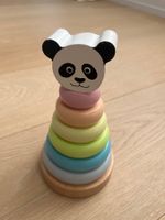Stapelspielzeug Holz Panda bunt