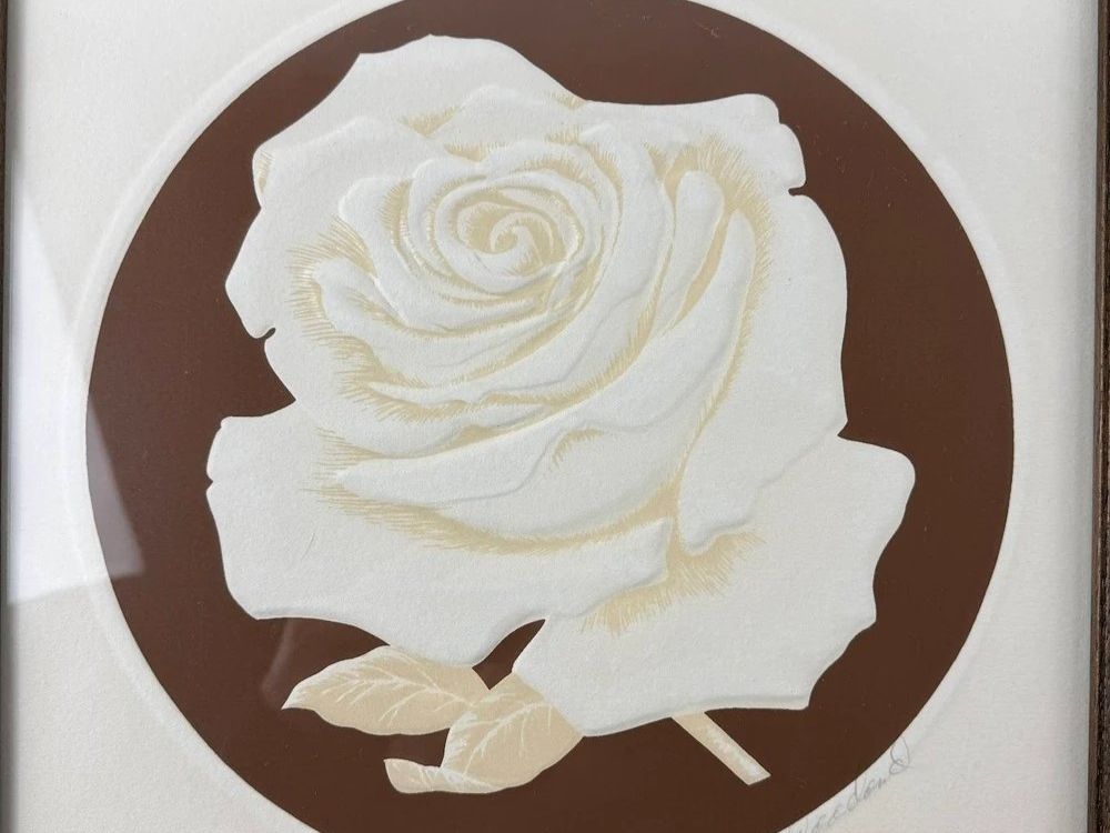 Grafica & Litografie: Prägeradierung <<Rose>>  handsigniert – Usato da Zürich venduto da Mr.Dachboden 1