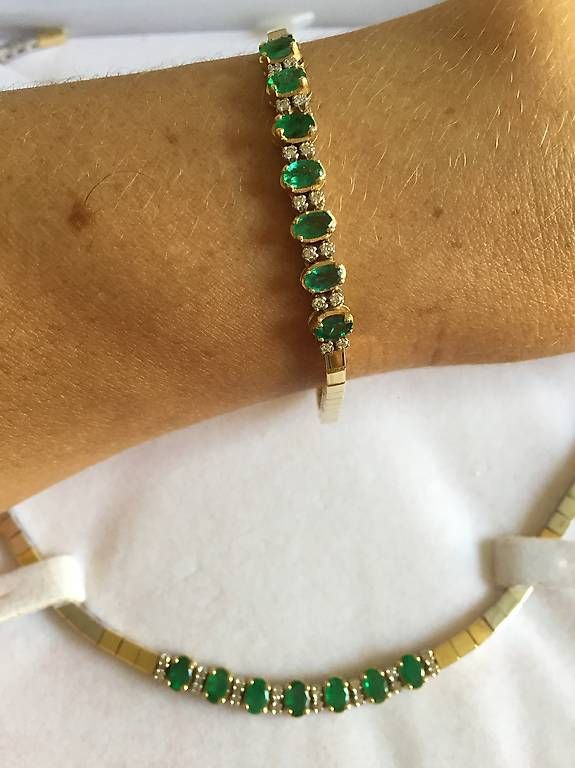Altri gioielli: Parure or, émeraudes et diamants – Usato da Corcelles NE venduto da Papillote 4