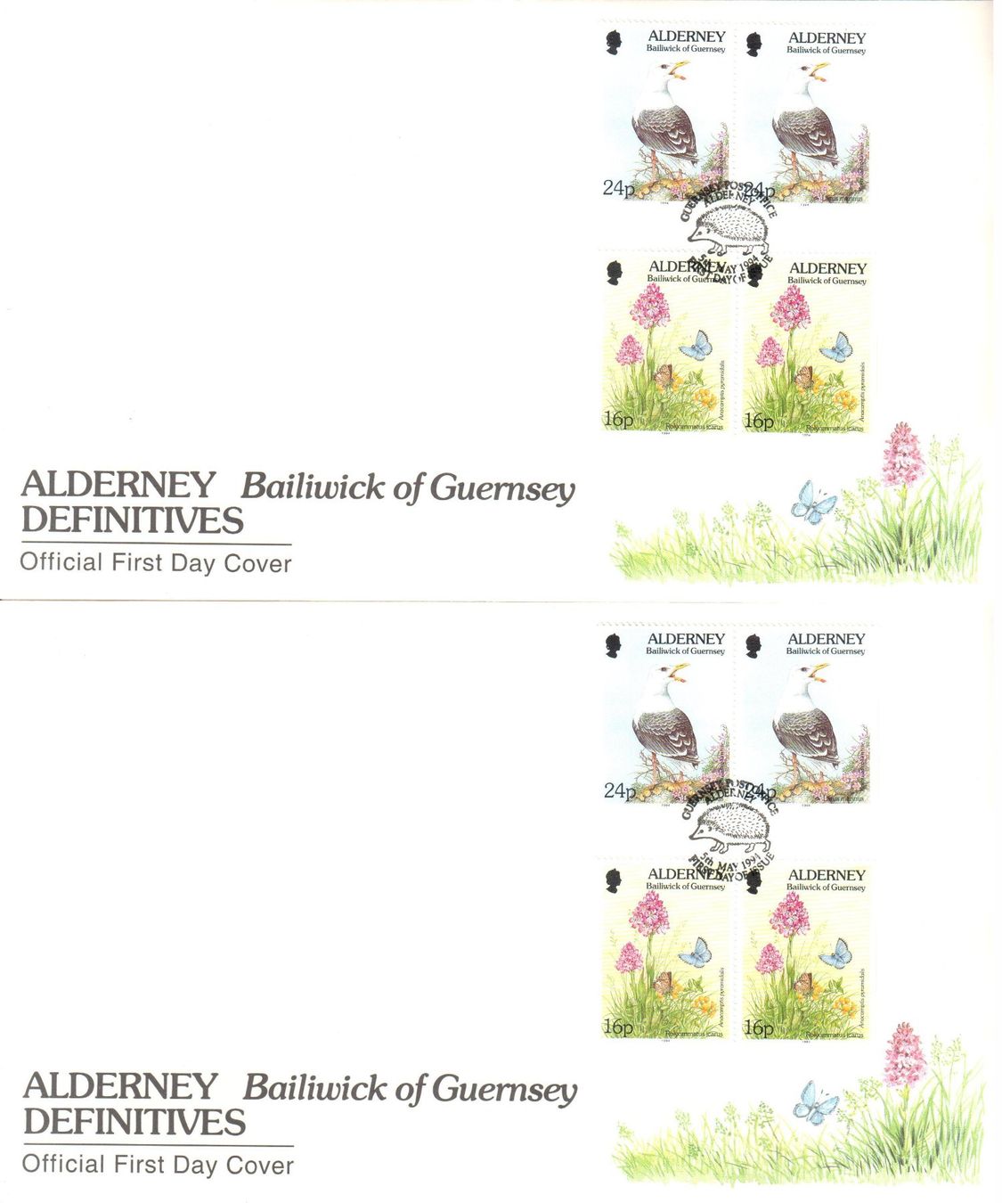 Tutti i francobolli: ALDERNEY AUSGABE JULi-SEPT: 1994 – Usato da Glattfelden venduto da Schmue23 3