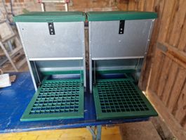 2 x Futterautomat für Hühner Feed o Matic